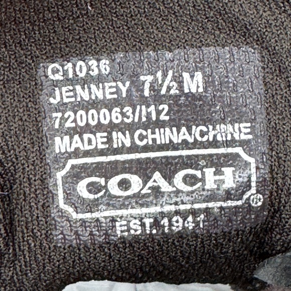 Coach Jenney Signature Sneakers | Brown & Gold | Size 7.5M | Logo Athletic Shoes - Picture 7 of 8